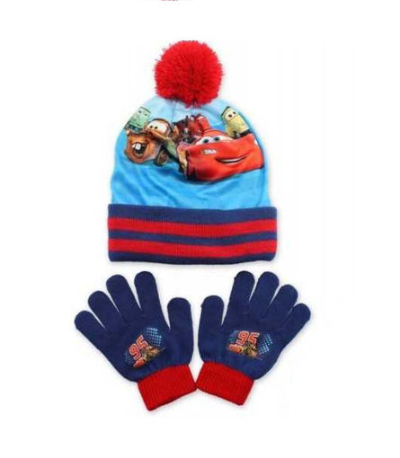 Picture of CARS  HAT AND BLUE GLOVES SET